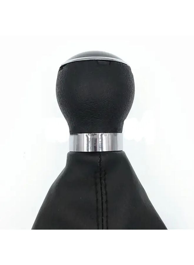 Leather ABS Plastic Gear Shift Knob Cover For VW Caddy 2 Touran 2004 2009 6 Speed - Image 4